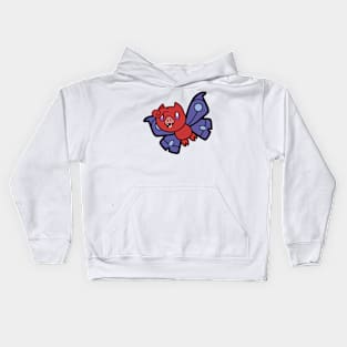 Red MothBat Kids Hoodie